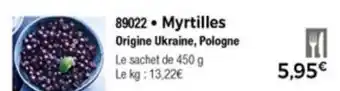 Thiriet Myrtilles offre