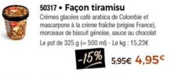 Thiriet Facon tiramisu offre