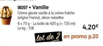 Thiriet Vanille offre