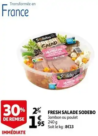 Sodebo fresh salade