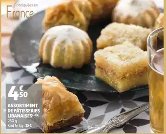Auchan Assortiment de pâtisseries libanaises offre