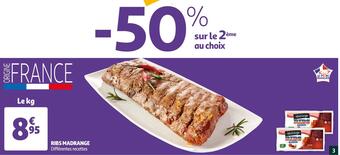 Auchan Madrange ribs offre