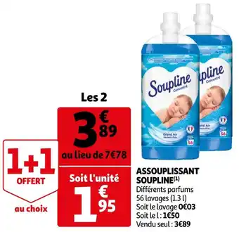 Auchan Soupline assouplissant offre