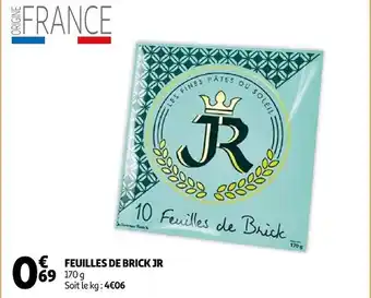 Jr feuilles de brick