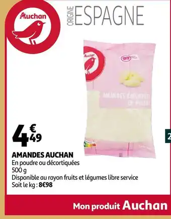 Auchan Auchan amandes offre