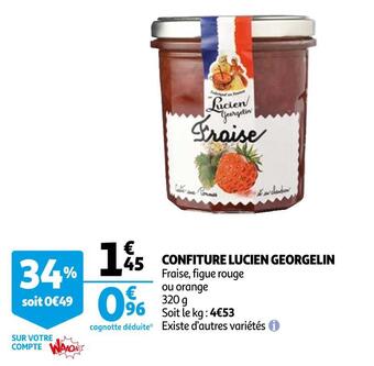 Auchan Lucien georgelin confiture offre