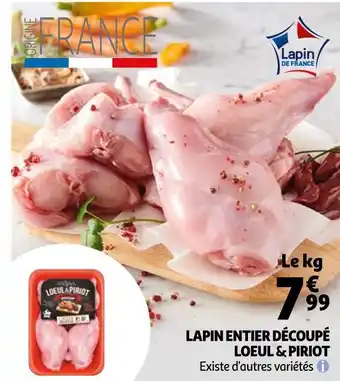 Auchan Loeul et piriot lapin entier découpé offre