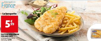 Auchan Filets de merlu façon fish and chips offre