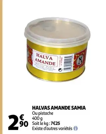Auchan Samia halvas amande offre