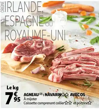 Auchan Agneau : navarin avec os offre