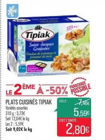 Match Plats Cuisinés Tipiak offre