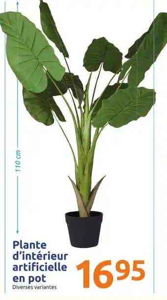 Action Plante d'intérieur artificielle en pot offre