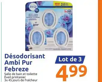 Action Désodorisant ambi pur febreze offre