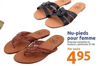 Action Nu-pieds pour femme offre
