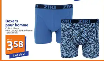 Action Boxers pour homme offre