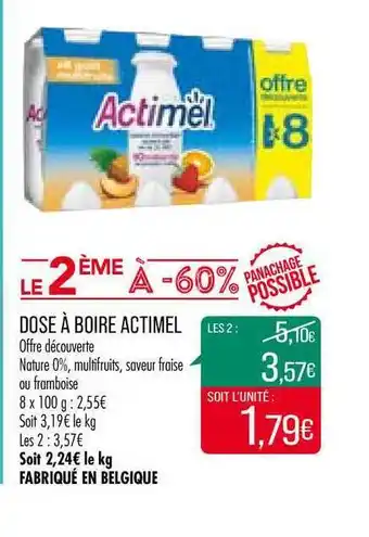 Match Dose à Boire Actimel offre