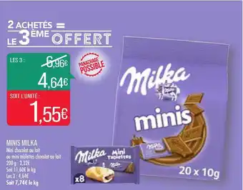 Match Minis Milka offre