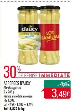 Match Asperges D'aucy offre