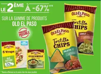 Match La Gamme De Produits Old El Paso offre
