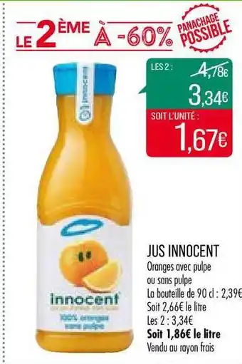 Match Jus Innocent offre