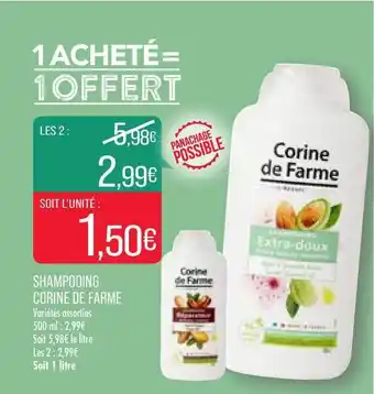 Match Shampooing Corine De Farme offre