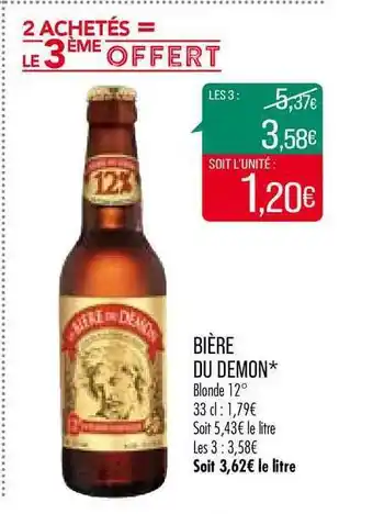 Match Bière Du Demon offre