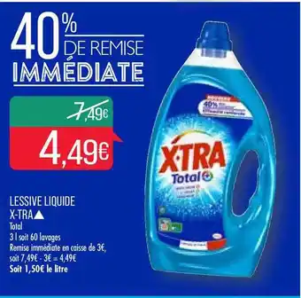 Match Lessive Liquide X-tra offre