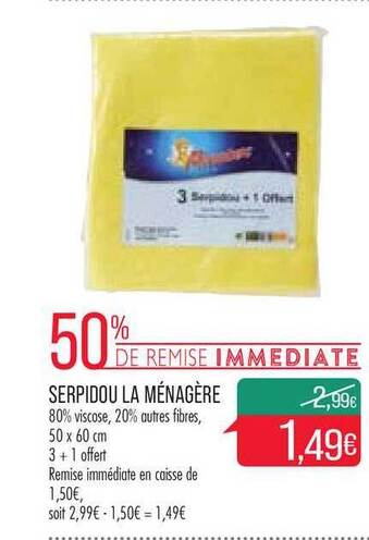 Match Serpidou La Ménagère offre