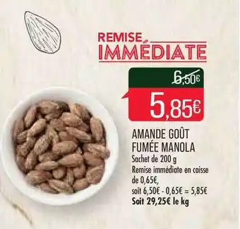 Match Amande Goût Fumée Manola offre