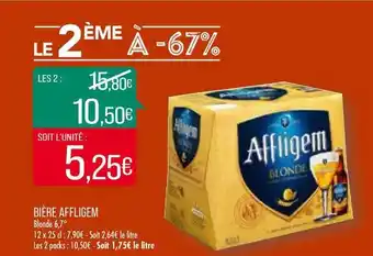 Match Bière Affligem offre