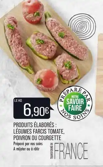 Match Légumes Farcis Tomate, Poivrons Ou Courgette offre