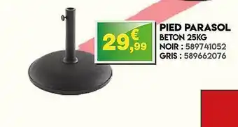Maxi Bazar Pied Parasol Beton 25kg offre