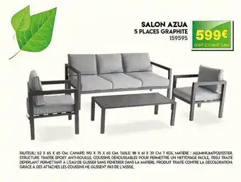 Salon Azua 5 Places Graphite