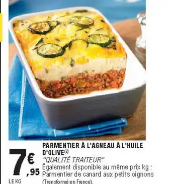 Parmentier à L'agneau à L'huile D'olive