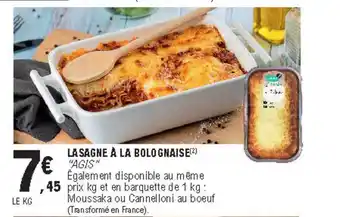 Lasagne à La Bolognaise