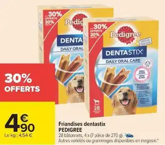 Carrefour Pedigree friandises dentastix offre