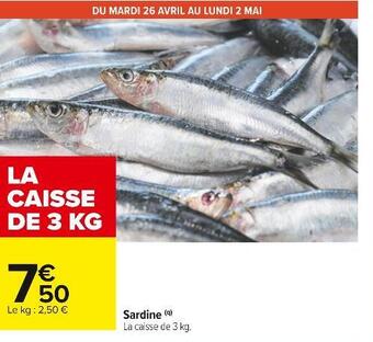 Carrefour Sardine offre