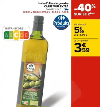 Carrefour Carrefour extra huile d'olive vierge extra offre