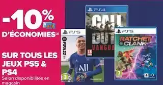 Carrefour Bon plan sur tous les jeux ps5 & ps4 offre