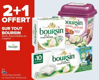 Carrefour Boursin bon plan sur tout boursin offre