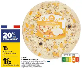 Carrefour Carrefour pizza offre
