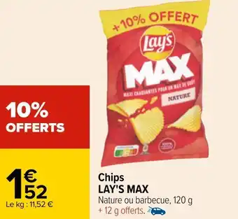 Carrefour Lay's chips offre