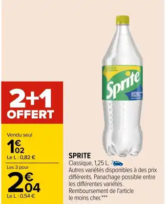 Carrefour Sprite sprite offre