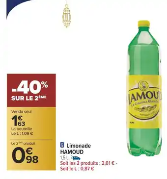 Carrefour Hamoud limonade offre