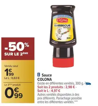 Carrefour Colona sauce offre