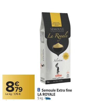 Carrefour La royale semoule extra fine offre