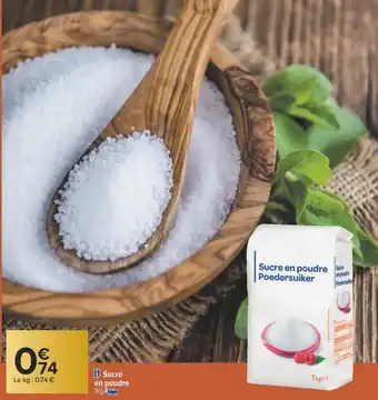 Carrefour Sucre en poudre offre