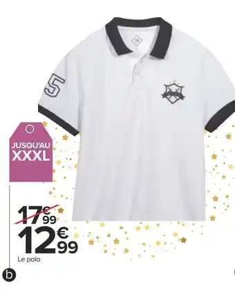 Carrefour Polo homme offre