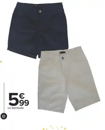 Carrefour Bermuda garçon offre