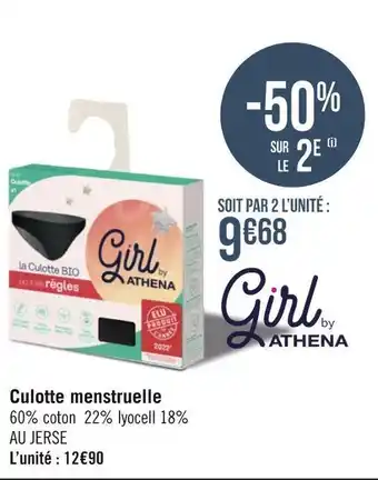 Géant Casino Athena culotte menstruelle offre